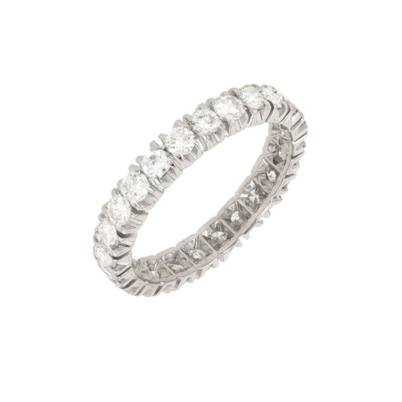 Alliance tour complet diamants 1.44 carat or blanc 2.28g Comme neuf -  reconditionné disponible sur Gemme Les Bijoux